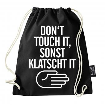 Klatchen - Turnbeutel - Schwarz I I Beutel: Schwarz I Rucksack I Jutebeutel I Sportbeutel I Hipster 